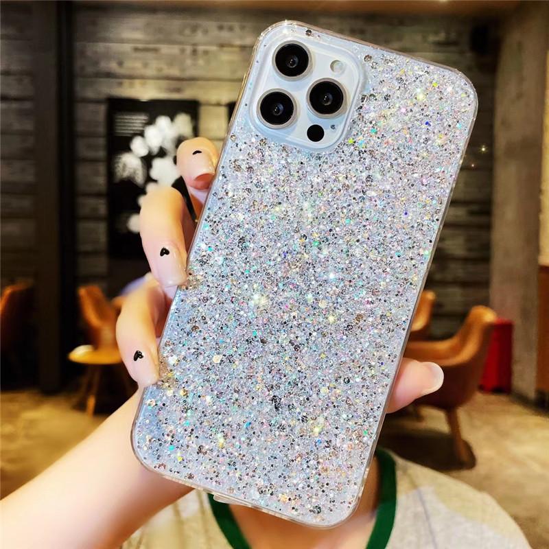 For iPhone 11 Luxury Gradient Bling Glitter Star Case For iPhone 7 8 Plus 13 12 11 Pro Max X Xs Max XR Soft Clear TPU Cover Case