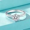 VENTFILLE Diamond 0.3/1/2CT D Color Moissanite Ring for Women  CopperEngagement Wedding Band Jewelry Certified