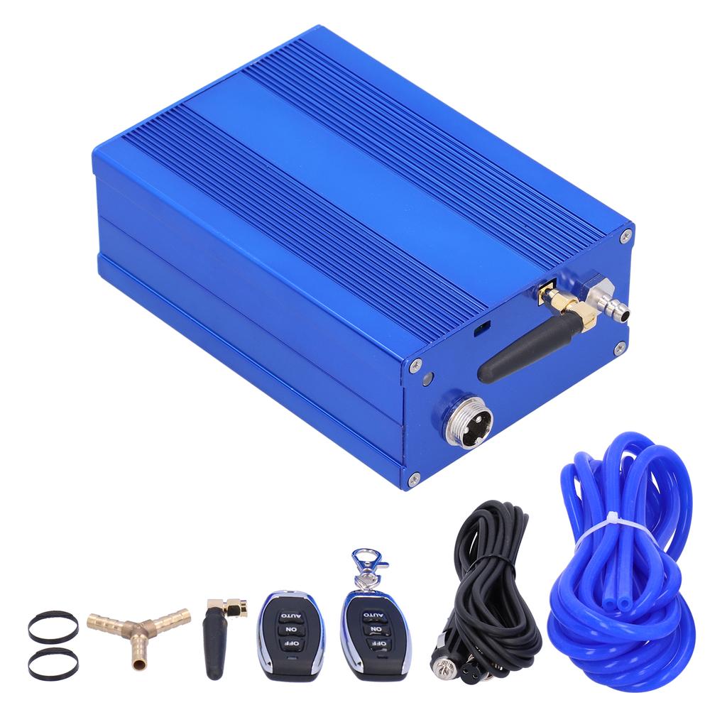 Kit valvola di scarico auto con telecomando elettrico, dispositivo di controllo del vuoto, componenti automobilistici blu