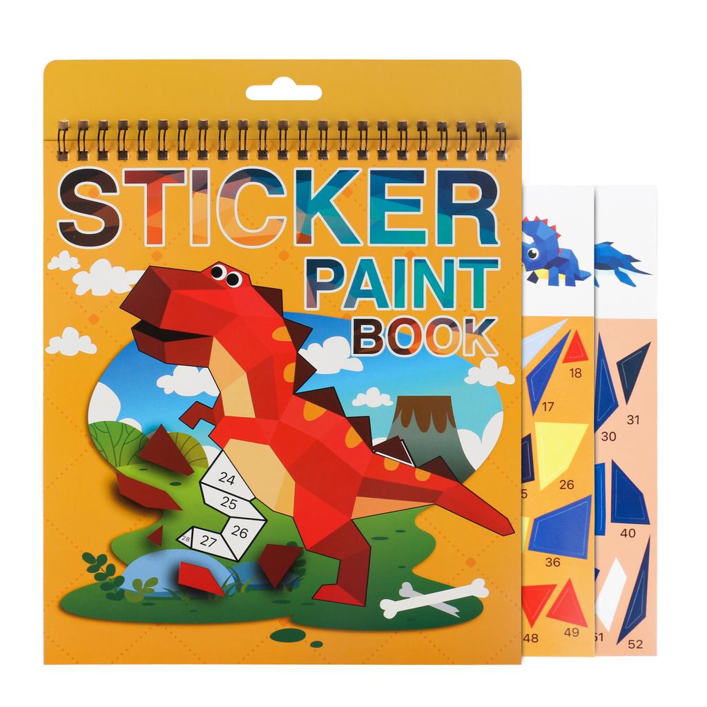 1PCS Sticker Book Crafts for Kids Ages 4-8, Sticker by Number for Brain games,Gifts,Travel Toy