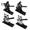 Cute Pumpkin Theme Storage Halloween Wooden Napkin Holder, Ghost Tabletop Decor for Kitchen Dining Room, Cartoon Style Rack Spooky Paper Towel