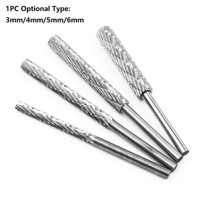 1 Stück Rotationsfeile Schleifkopf Wolframcarbid Fräser Fräser Bohrer Endbearbeitung Metall Rotationsfeilenwerkzeuge 3mm 4mm 5mm 6mm