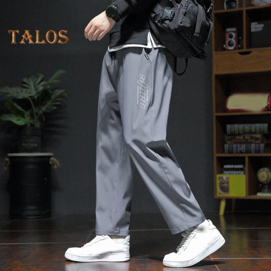 Pantaloni Bărbați Primăvară Toamnă cu Buzunare Laterale Șnur Talie Elastică Picior Larg Pantaloni Subțiri Culoare Solidă Largi Stil Stradal Sport Pantaloni pentru Muncă Zilnic