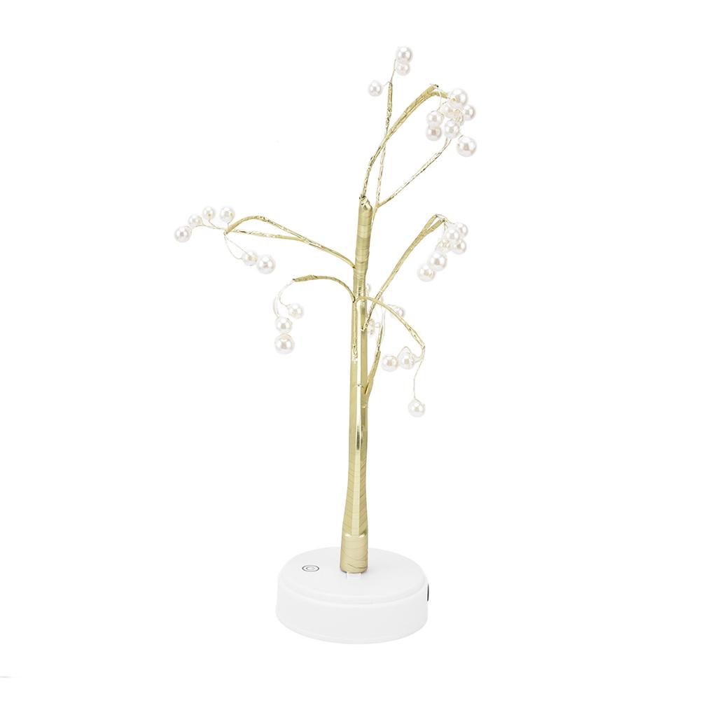 Tabletop Bonsai Tree Lamp Adjustable Safe Use Stable Night Light with Copper Wire USB Cable for Home Christmas