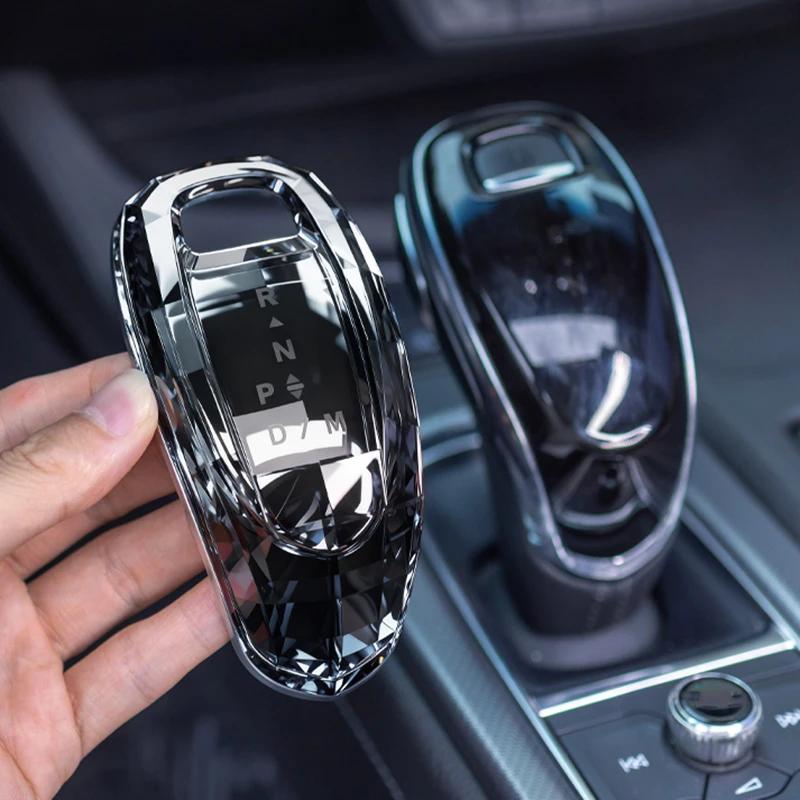 For Cadillac XT4 XT5 XT6 CT5 CT6 2020-2024 Crystal Gear Shift Knob Cover Trim Shift Knob Cover Replacement Car Accessories