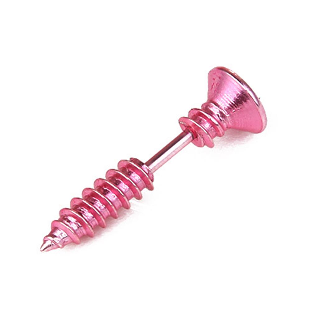Unisex Edelstahl Piercing Nagel Schraube Ohrstecker Punk Ohrpiercings Modeschmuck