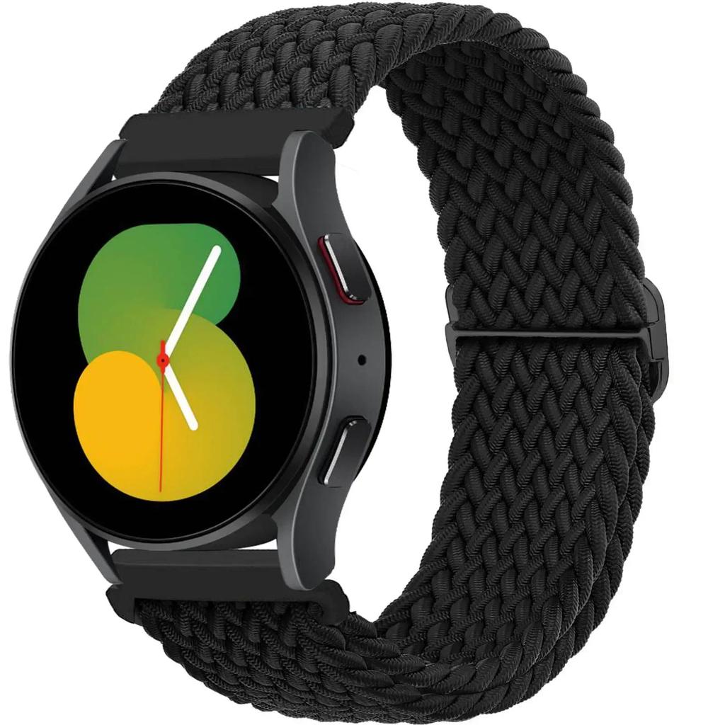 20 22mm Band For Samsung Galaxy Watch 7/6/5 pro/6 Classic/gear s3/active 2 Braided Solo loop bracelet for Huawei GT 2e 3 4 Strap