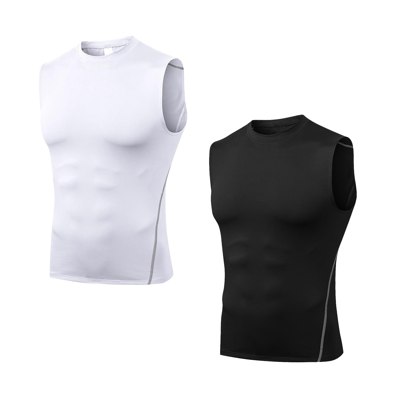 

Compression wear sweat quick Training wear Fitness Compression Sleeveless Shirt Breathable [KANGNAN] [UV protection, wicking, drying] Men s Anti-odor