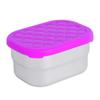 230ML 304 Stainless Steel Snack Container with Silicone Lid Fruit Storage Box  Kids