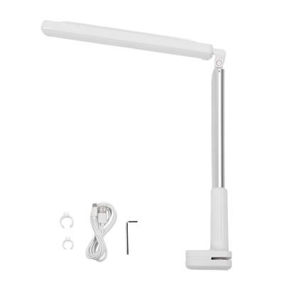Led Desk Lamp with Clamp Eye Caring Telescopic Arm Foldable Table Light for Manicure Sturdy Office