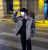 Korean Style Men's Vintage American Leather Biker Jacket - High-End Short for Spring & Autumn