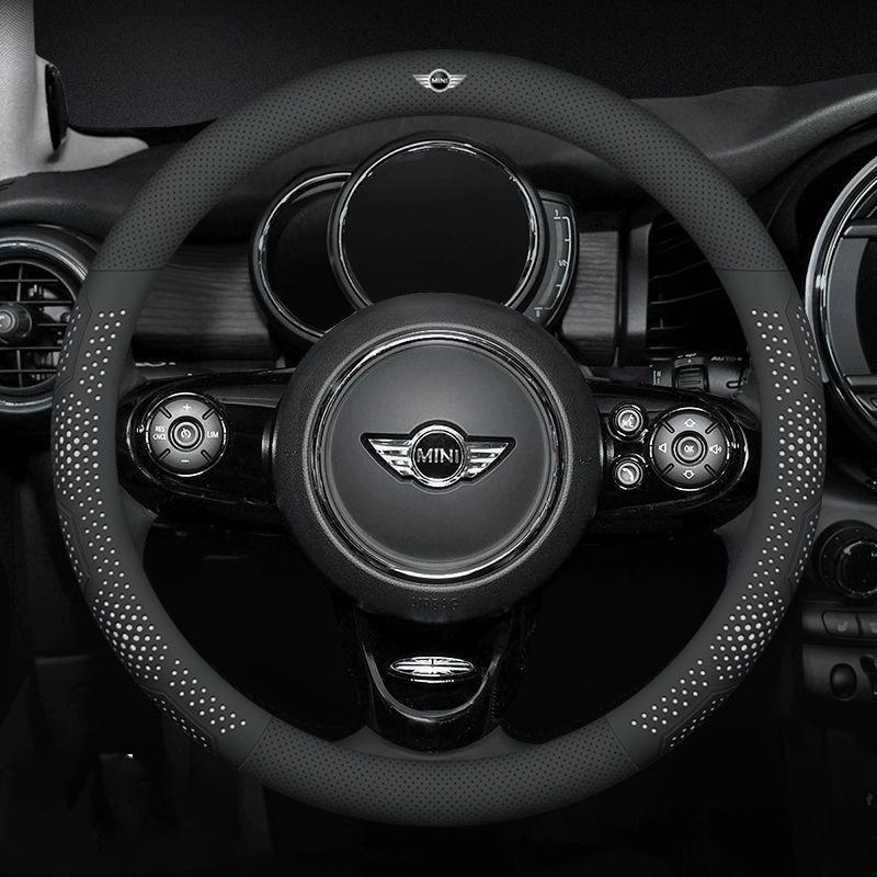 Car Steering Wheel Cover With Anti-Slip Breathable Leather For d333 Cooper JCW Works F54 F55 F56 F57 F60 R50 R52 R53 R55 R56 R57 333d