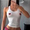 European and American Sexy Slim Fit Love Print Cami Women Sexy Tank Top Camisole Women