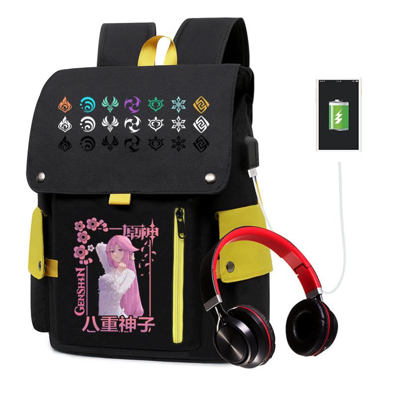 Elementary school students in grades 1-6 waterproof large-capacity schoolbag adolescent Yuanshen backpack