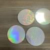 100 Pièces Couvertures de Badges Rondes Film Laser Motif Étoile PVC Transparent Film pour Badges Multiples Styles Fabrication DIY