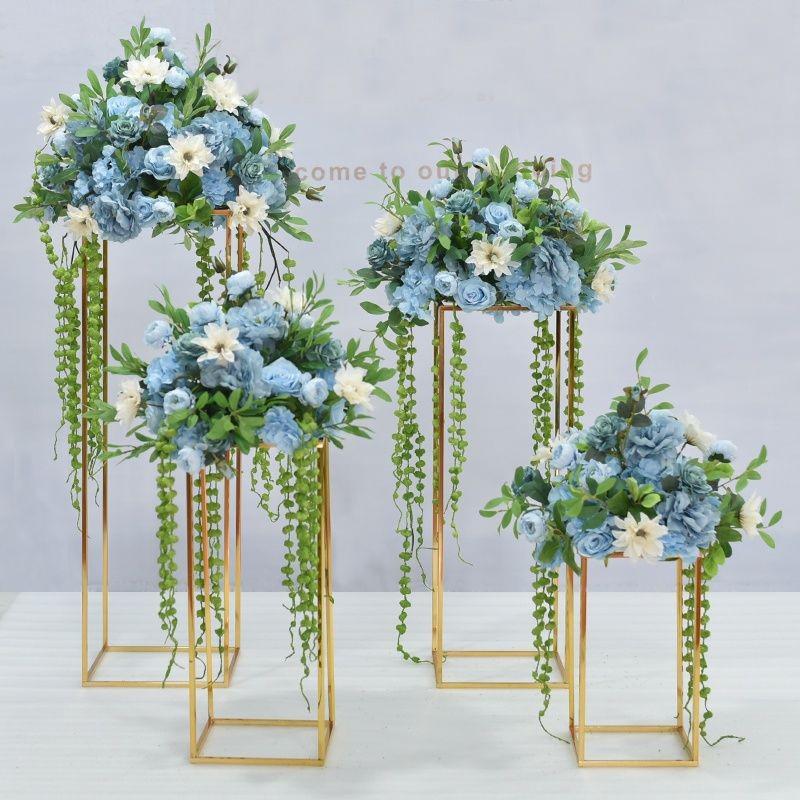 Geometric Iron Art Wedding Flower Ornaments for Event Decoration