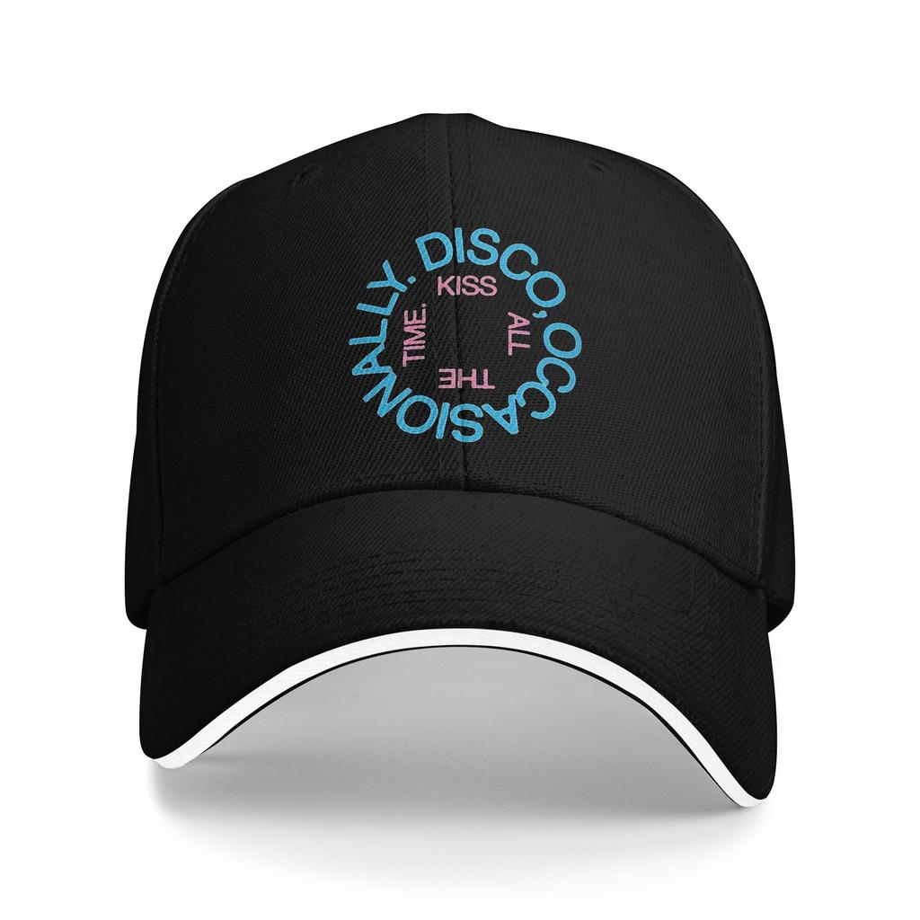Kiss All The Time Disco Harrys Baseball Caps Hip Hop Styles Sandwich Hat Unisex Polyester Dad Hat Fishing