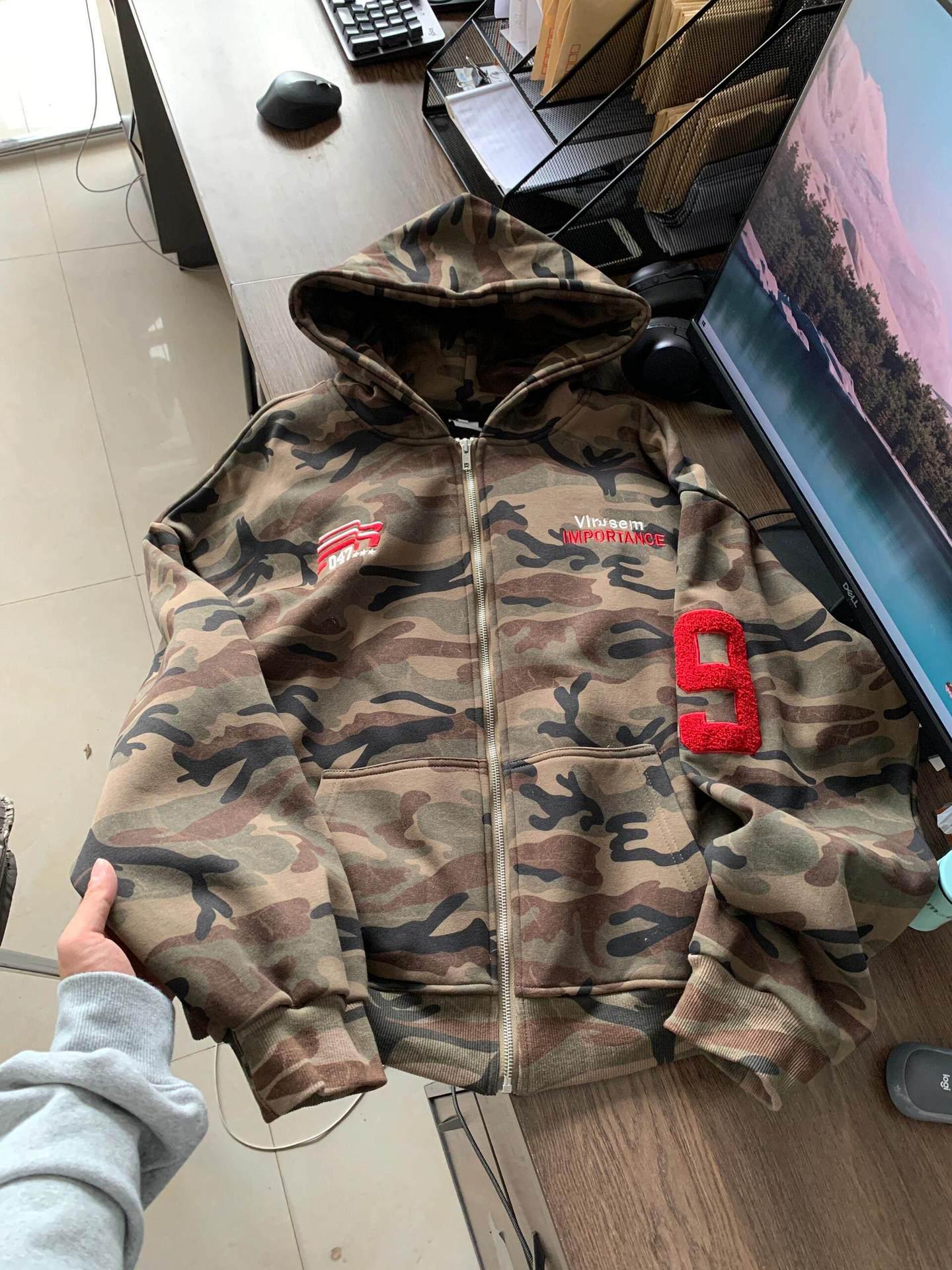 Sieviešu Retro Kamuflāžas Streetwear Hūdijs -