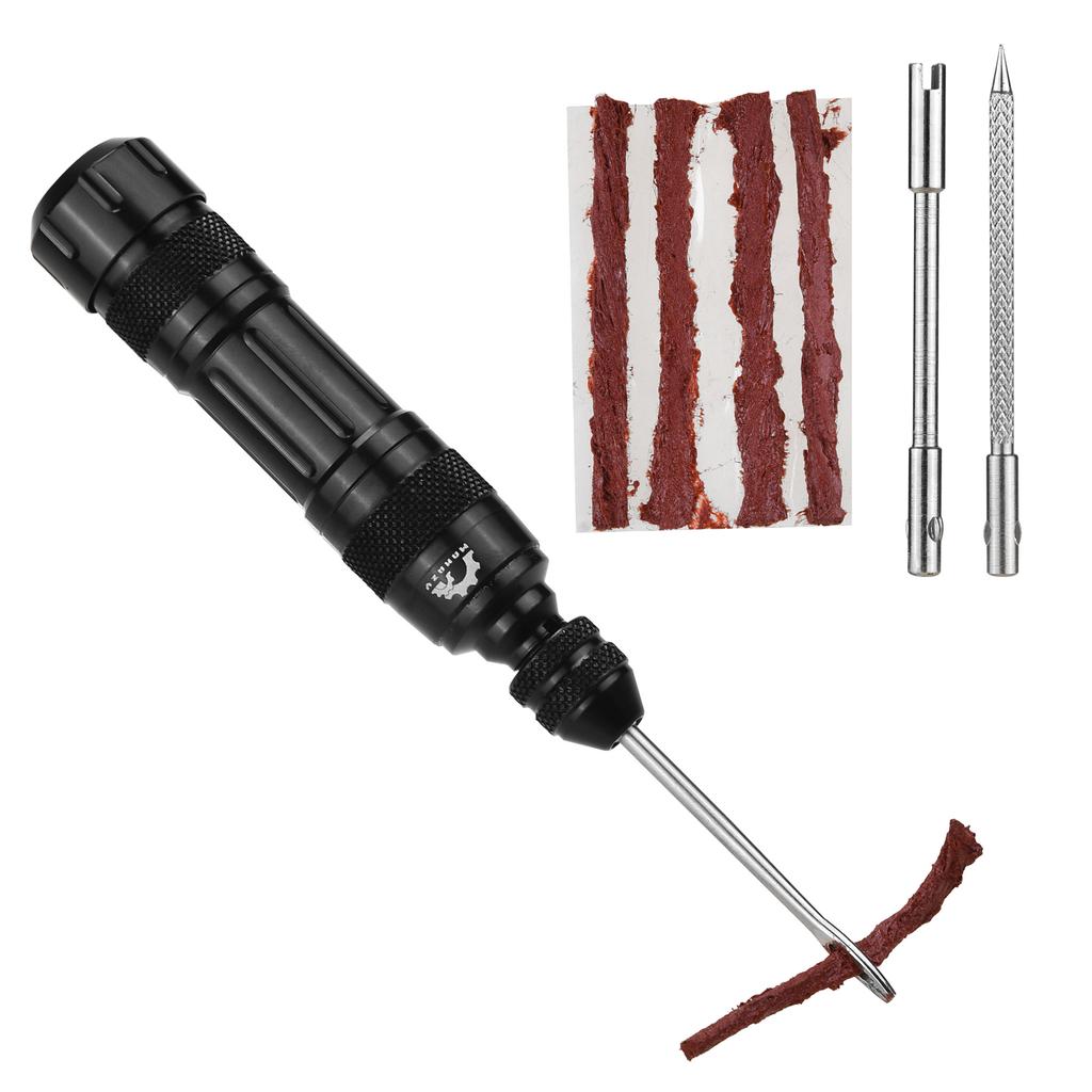 Tube Strips Plus Insertion Tool Portable Tubeless Bike Tire Repair Kit  Tire Patch Kit For MTB Road Bike