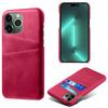 Phone Cover for iPhone 15 Pro,PU Leather Coated PC Protective Back Case with Dual Card Slots