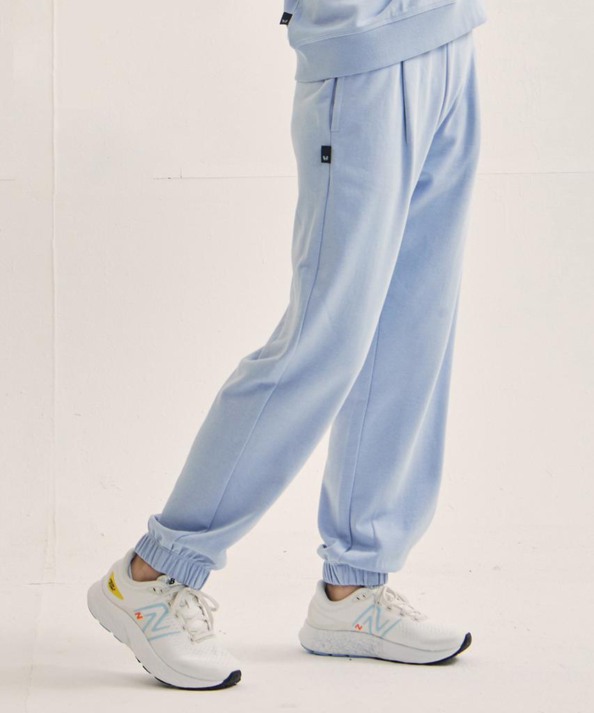 WILLIWAW STUDIO Cover Stitch Sweatshirt Set [Sky Blue]