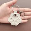 Pet Hair Keepsake Keychain: Creative Dog Paw Photo & Hair Storage Souvenir