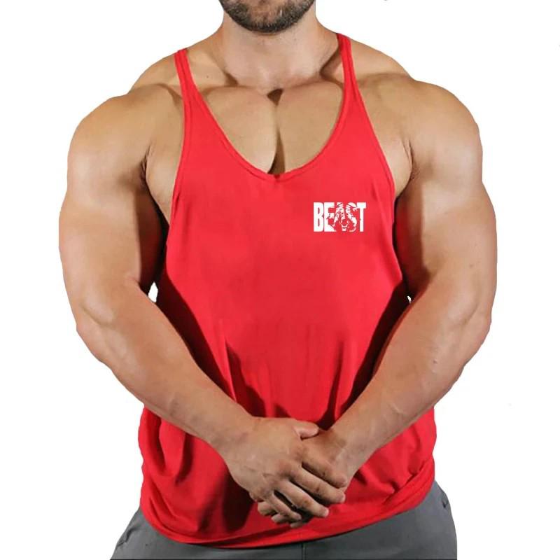 Gilet da Fitness Atletico da Uomo - Traspirante, Spalline Sottili, Cotone, Taglie Forti