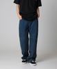 Double Knee 85283 Loose Fit Denim Pants Indigo Blue