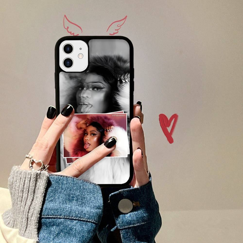 N-Nicki Singer Minaj Telefoonhoesje Voor IPhone 17 16 15 14 13 12 11 Pro Max Plus PC+TPU Schokbestendige Achterkant