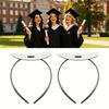 1/2Pcs Graduation Cap Headband with Adhesive Felt, Easy To Install Adjustable Graduation Hat Stabilizer, Graduation Ceremony Hat Holder
