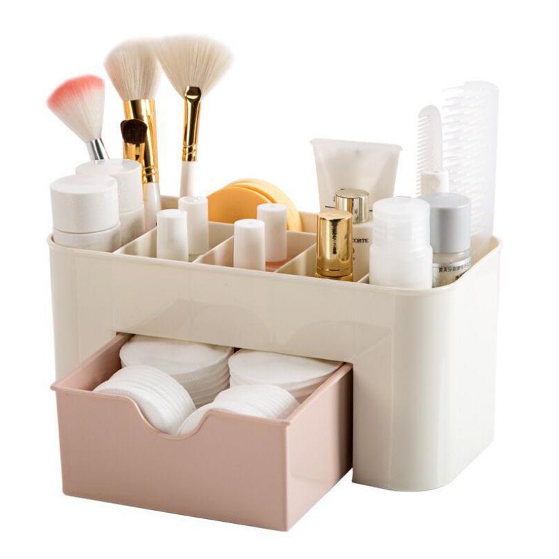 With Drawer, Cosmetic Storage Box, Desktop Vanity Box, Household Multi-functional Jewelry Box, Storage Box.