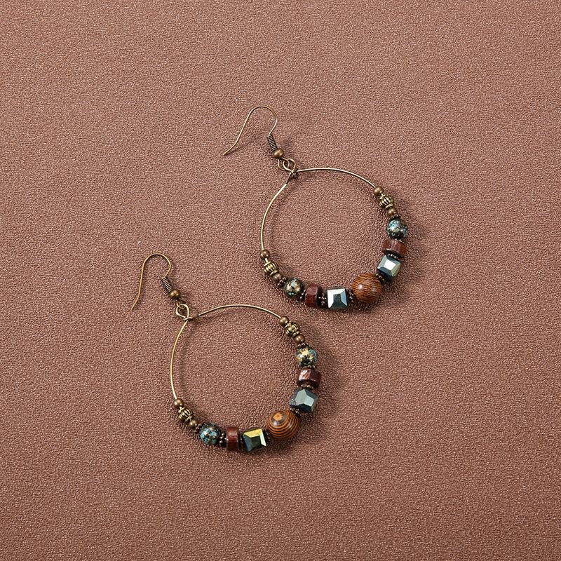 Handmade Retro Bohemian Ethnic Tassel Earrings for Women, Long Thai Style