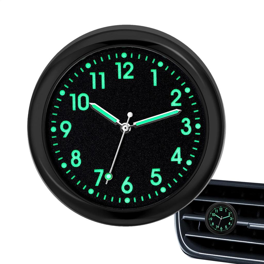 Mini Quartz Watch for Car,analog Watch for Car Dashboard,glow In the Dark Car Dashboard