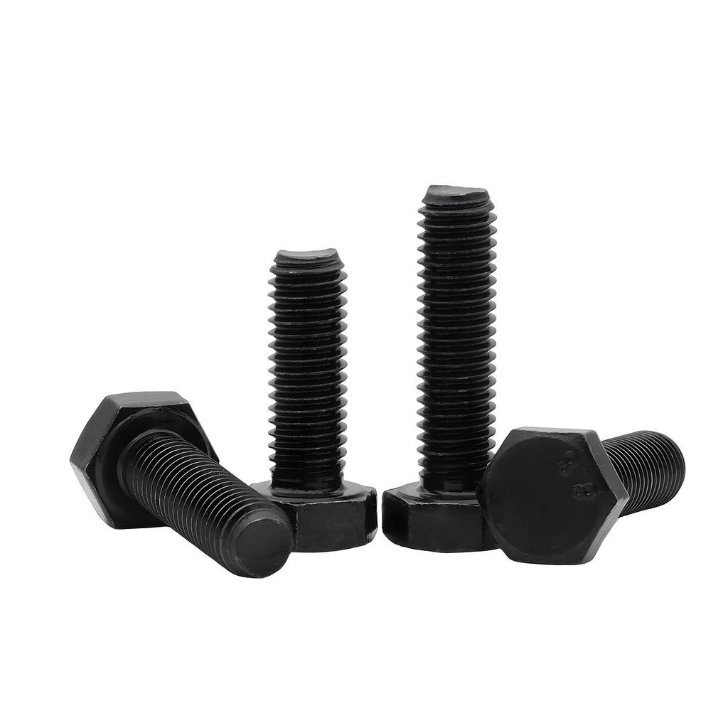 High-Strength Black Hex Head Bolts Grades 8.8 | Sizes M3-M14