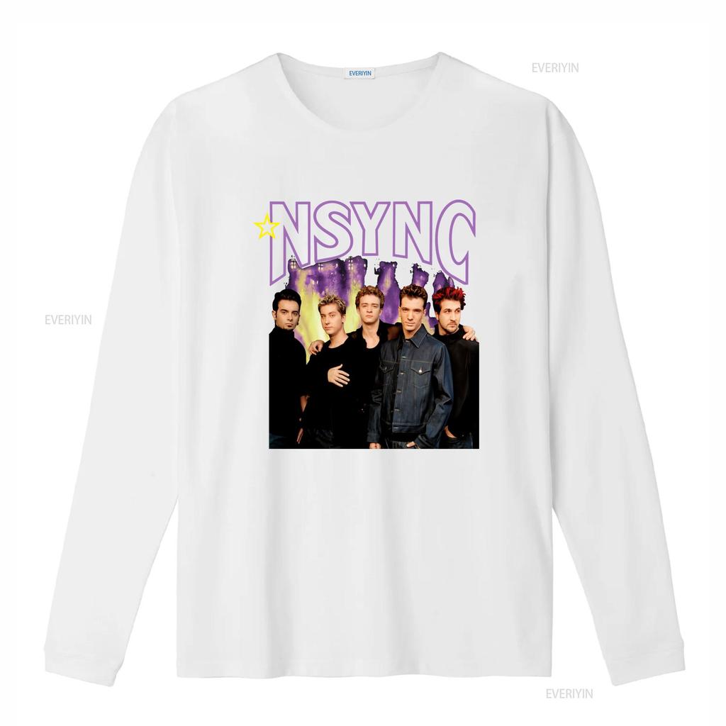 Retro Vintage S NSYNC Pop Boy Band Print Casual T Shirt Vintage Washed Homme Streetwear Soft Stretched Breathable Stylish
