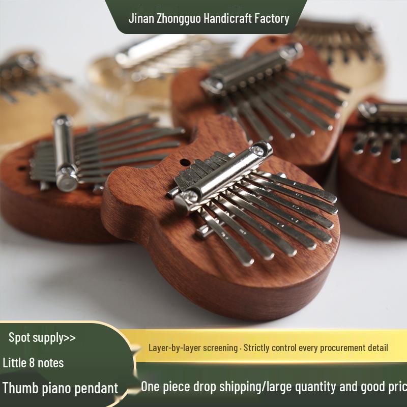 Daumenklavier-Anhänger: Mini 8-Noten Kalimba Fingerklavier