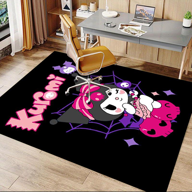 Kawaii Halloween Kuromi Carpet For Playroom Bedroom Living Room Sofa Home Decorkids Game Area Rug Nonslip Floor Mat