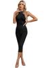 Womens Glossy Bodycon Lingerie Dress High Stretch Fabric Nightclub Attire
