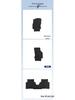 Removable Nylon Floor Mats for SAIC VW T-Cross 2019-2023 (Driver & Passenger)