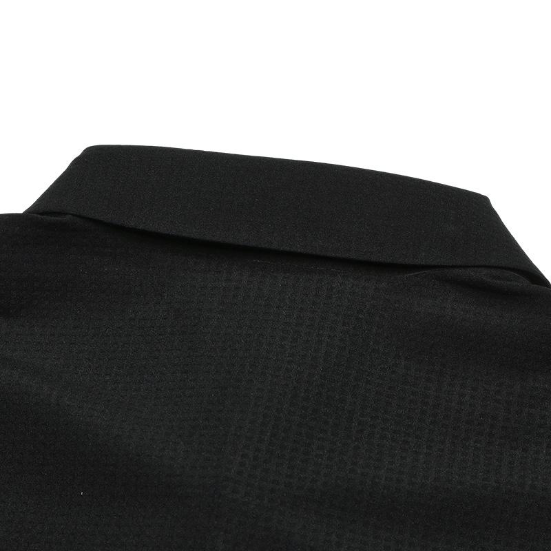 Fila White Special Series Knitted Comfortable Short Sleeve Polo Shirt Men Tops Black F51M427107ABK