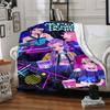 1PC K Pop Demon Hunters Blanket, Throw For Sofa, Bed, Travel, Camping, Livingroom,