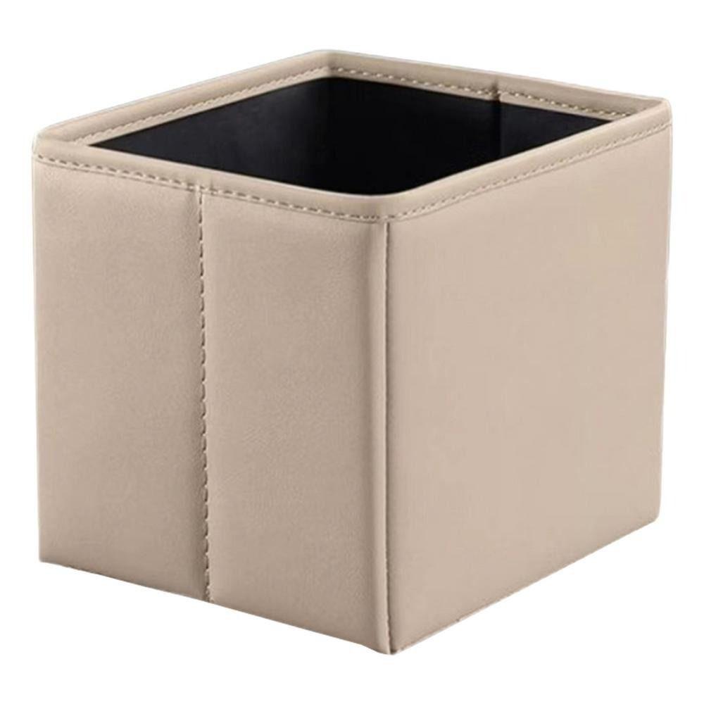 Faux Leather Car Garbage Cans Waterproof Vehicle Trash Can Durable Car Trash Bin  Automotive