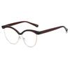 Anti Blue Light Cat Eye Fashion Retro Eyebrow Glasses  New Leopard Print Anti Radiation Simple Versatile Unisex Glasses
