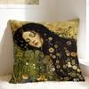 Gustav Klimt Kunst Kissenbezug Weiche Kissenhülle Moderne Kissenbezüge für Sofa Schlafzimmer Heimdekoration