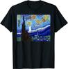 NEW LIMITED Cat Starry Night Cat Gogh Cat Cute Gift Parody T-Shirt - MADE IN USA