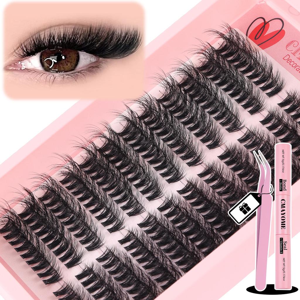 216 Clusters Single Cluster D Curve False Eyelashes Daily Activities 8-16Mmdiy Segmented Grafting Dense Hair