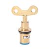 3Pcs New G1/2" Faucet Valve Core Replacement with Keys Faucet Cartridges Brass Universal Quick Tap Valve