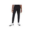 Solid Color Elastic Waist Slim Fit Casual Pants Men Bottoms Black CW6122-011