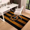 Wolves Football Club Emblem Printed Area Rug for Office, Chair Rug, Decorative Carpet Floor Mat, Large Size Fan Gifts Christmas Gifts