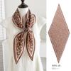 Spring new retro 111 mulberry silk silk scarf fashion temperament silk double crepe lace rhombus scarf accessories